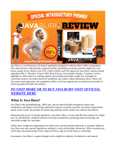 Java Burn BE APPROVEN It Scam Or Trusted