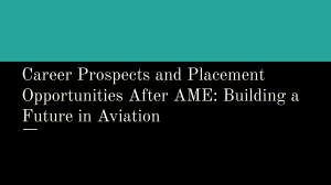 AME Career Prospects & Placement in Aviation