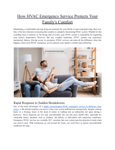 How HVAC Emergency Service Protects Your Family's Comfort