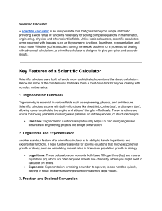 Scientific Calculator