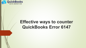 QuickBooks Error 6147: Causes and Step-by-Step Fix