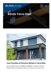 Blinds Yarra Glen