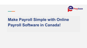 Make Payroll Simple with Online Payroll Software in Canada!