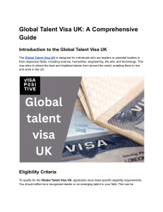 global talent visa UK