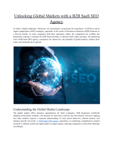 Unlocking Global Markets with a B2B SaaS SEO Agency