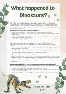 Dinosaur Extinction: Asteroid Impact & Theories