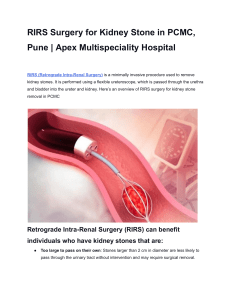 RIRS Surgery for Kidney Stone in PCMC, Pune   Apex Multispeciality Hospital