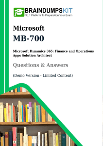 MB-700 Exam Questions & Answers Demo