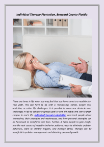 Individual Therapy Plantation, Broward County Florida (1)