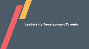 Leadership Development Toronto