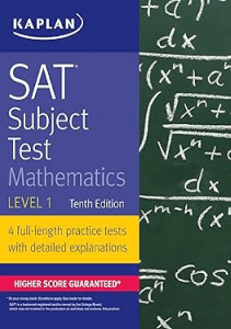 THE BOOK SAT Subject Test Mathematics Level 1 Kaplan Test Prep 