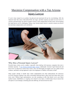 Maximize Compensation with a Top Arizona Injury Lawyer