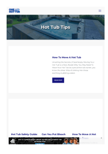 Hot Tub Maintenance