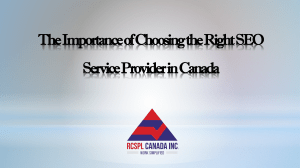 Selecting Canadian SEO Services