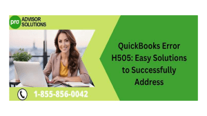 QuickBooks Error H505 Causes Solutions and Fixes