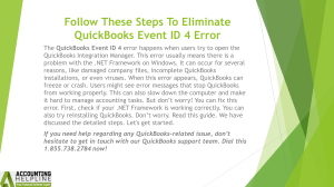 How to fix QuickBooks Event ID 4 A Comprehensive Guide