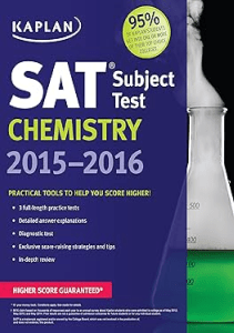 THE BOOK Kaplan SAT Subject Test Chemistry 2015 2016 Kaplan Test Prep 