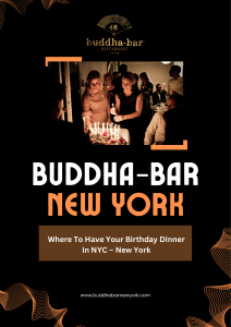 Where To Have Your Birthday Dinner In NYC – New York