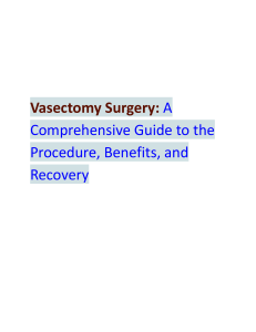 Vasectomy Surgery Guide: Procedure, Benefits, Recovery