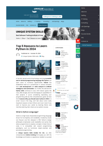 Top 5 Reasons to Learn Python in 2024