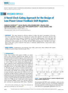 A Novel Clock Gating Approach for the De