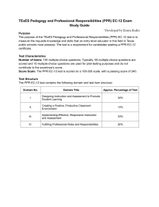 TExES PPR EC-12 Exam Study Guide