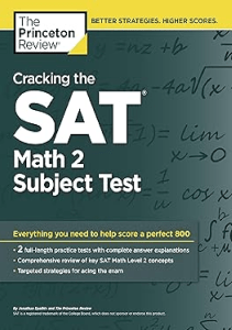 THE BOOK Cracking the SAT Math 2 Subject Test College Test Preparation 