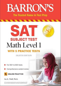 EBOOK SAT Subject Test Math Level 1 with 5 Practice Tests Barron s Test Prep 