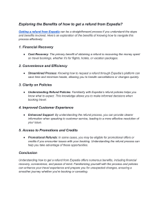 Exploring the Benefits of how to get a refund from Expedia 