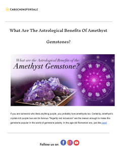 Crystal Clarity: Amethyst's Spiritual Depth