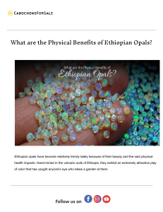 Ethiopian Opals: A Wonder of the Abyssinian Earth