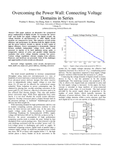 Overcoming the power wall Connecting voltage domains in series (1)