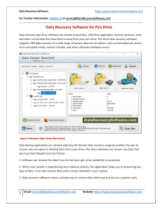 Data Recovery Software for Pen Drive