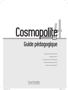 Guide pédagogique Cosmopolite 4 B2