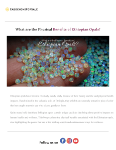 What are the Physical Benefits of Ethiopian Opals .docx