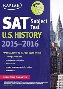 AMAZING BOOK Kaplan SAT Subject Test U S History 2015 2016 Kaplan Test Prep 