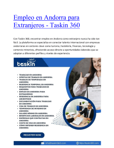 Empleo en Andorra para Extranjeros - Taskin 360