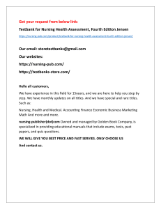 Help all students with Testbank for Nursing Health Assessment, Fourth Edition Jensen