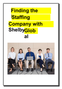 Finding the Right IT Staffing Consulting Company with Shelby Global