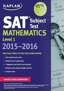 Kaplan SAT Subject Test Mathematics Level 1 2015 2016 Kaplan Test Prep 