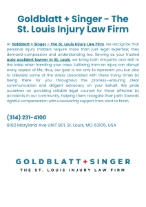 Goldblatt + Singer - The St. Louis Injury Law Firm