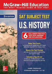 McGraw Hill Education SAT Subject Test U S History Fifth Edition