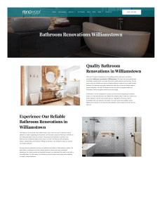 Bathroom Renovations Williamstown