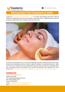 Dermamelan Peel Treatment in Delhi