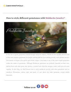 How to style different gemstones with Moldavite Jewelry .docx