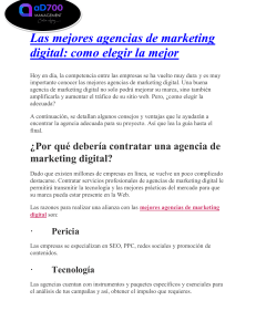 Mejores agencias de marketing digital