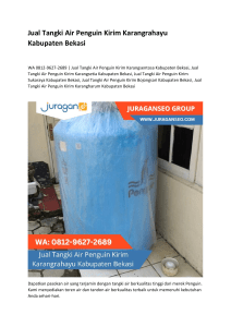 3. Jual Tangki Air Penguin Kirim Karangrahayu Kabupaten Bekasi