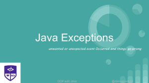 Java Exceptions: Handling Errors in OOP