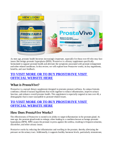 ProstaVive Powder Reviews SCAM OR LEGIT MUST READ Buy