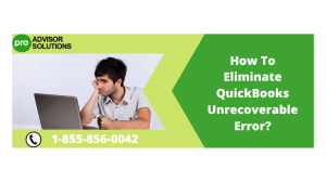 Understanding QuickBooks Unrecoverable Error and How to Resolve It